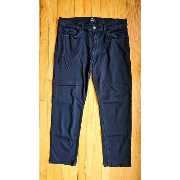 7 For All Mankind Luxe Sport Slimmy Blue Jeans , Zipper, 36x30 - Picture 1 of 8